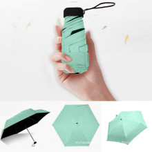 Sun Rain Women Flat Lightweight Parasol Folding Sun Mini Umbrella Small Size Easily Store Parasol